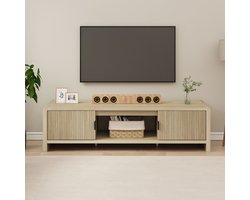 Tv-meubel Lukkodso 150x40x40 cm eikenkleurig [en.casa]