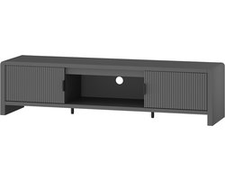 Tv-meubel Lukkodso 150x40x40 cm grijs [en.casa]