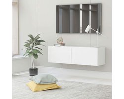 TV Meubel - Mediabox Kast - Media Opbergen - Wandmontage - 100 x 30 x 30 cm - Geel