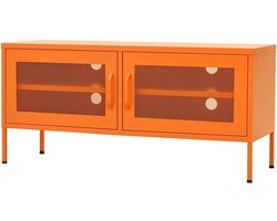 Tv-meubel - Mediabox Kast - Woonkamer Inrichting - Verstelbare Nivelleerders - 105x35x50 cm - Oranje