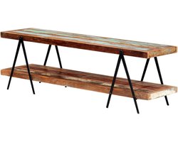 TV Meubel - Mediabureau Dressoir - Woonkamer Inrichting - Gerecycled Massief Hout - 160 cm Breed - Multicolor