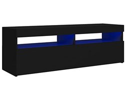 TV Meubel met LED Verlichting 120x35x40cm Zwart