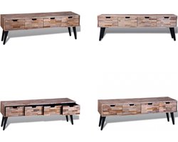Tv-meubel met vier lades gerecycled teak - Tv Meubel - Tv Meubel - Televisie Meubel - Televisie Meubels