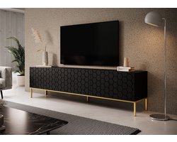 TV Meubel modern Design met pootjes zwart 190cm