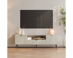 Tv-meubel Nand 160x40x51 cm havermout [en.casa]