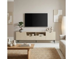 Tv-meubel Nand 180x40x51 cm havermout [en.casa]