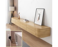 TV Meubel Oranje 105x35x50 cm – Modern Stalen Lowboard met 2 Deuren en Opbergruimte voor Elektronica, DVD’s, Boeken en Tijdschriften – Robuuste HiFi Kast – Pauwhome