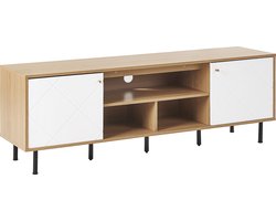TV-meubel PALMER Bruin/wit