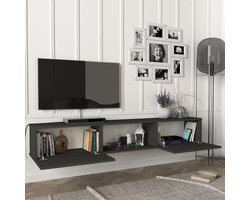 Tv-meubel Paltamo zwevend 180x31x29,5 cm antraciet