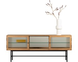 Tv Meubel Salon - Eiken/mdf - Hout - Naturel - 160 x 66 x 42 cm (BxHxD)