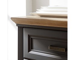 TV-meubel Samine 193cm 2 deuren & 1 lade - grafiet/eik - Emob - Kasten outlet - Grijs - Spaanplaat - Kasten outlet - Op voorraad