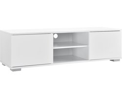 TV meubel Seattle tv kast MDF 34,5x120x40 cm wit hoogglans