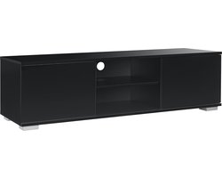 TV meubel Seattle tv kast MDF 34,5x120x40 zwart hoogglans
