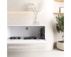 TV-meubel set 320 cm | Medahomestore Modern Wit Lowboard | 2x Wand- of Vloermeubel 160 cm | Hangend of Staand | Opbergruimte voor TV, Media en Decoratie | Kabelmanagement & Soft-Close Deuren