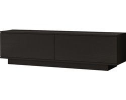 TV Meubel - Stijlvol Zwart Ontwerp - Ruime Afmetingen 140x38x35cm - Praktische TV-Kast