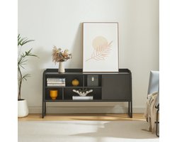 TV meubel Storfjord 120x33,5x63 cm zwart [en.casa]