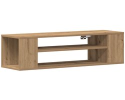 Tv-meubel | Televisiekast | Tv-kast Beige 100 x 30 x 26.5 cm Bewerkt hout