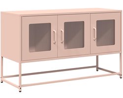 Tv-meubel | Televisiekast | Tv-kast | Mediameubel 100,5x39x60,5 cm koudgewalst staal roze