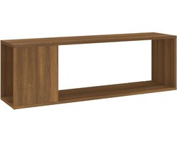 Tv-meubel | Televisiekast | Tv-kast | Mediameubel 100x24x32 cm bewerkt hout bruin eikenkleur