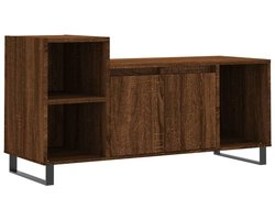 Tv-meubel | Televisiekast | Tv-kast | Mediameubel 100x35x55 cm bewerkt hout bruin eikenkleur