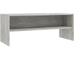 Tv-meubel | Televisiekast | Tv-kast | Mediameubel 100x40x40 cm bewerkt hout betongrijs