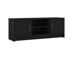 Tv-meubel | Televisiekast | Tv-kast | Mediameubel 102x30x37,5 cm bewerkt hout zwart