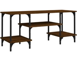 Tv-meubel | Televisiekast | Tv-kast | Mediameubel 102x35x45,5 cm bewerkt hout bruin eikenkleur