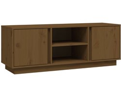 Tv-meubel | Televisiekast | Tv-kast | Mediameubel 110x35x40,5 cm massief grenenhout honingbruin