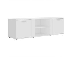 Tv-meubel | Televisiekast | Tv-kast | Mediameubel 120x34x37 cm bewerkt hout wit