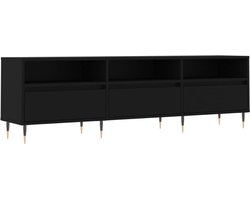 Tv-meubel | Televisiekast | Tv-kast | Mediameubel 150x30x44,5 cm bewerkt hout zwart