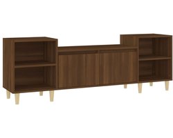 Tv-meubel | Televisiekast | Tv-kast | Mediameubel 160x35x55 cm bewerkt hout bruin eikenkleur