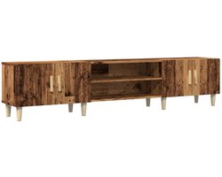 Tv-meubel | Televisiekast | Tv-kast | Mediameubel 180x31,5x40 cm bewerkt hout oud houtkleurig