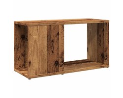 Tv-meubel | Televisiekast | Tv-kast | Mediameubel 60x24x32 cm bewerkt hout oud houtkleurig