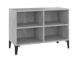 Tv-meubel | Televisiekast | Tv-kast | Mediameubel met metalen poten 69,5x30x50 cm betongrijs