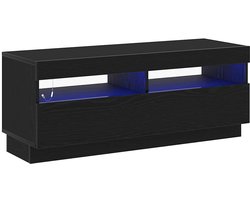 Tv-meubel | Televisiekast | Tv-kast Zwart 100 x 35 x 40 cm Bewerkt hout