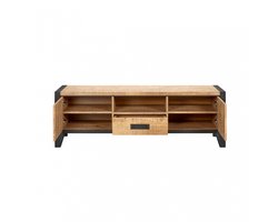 TV-Meubel Tilburg - MDF - Bruin - 152x50x45 cm (BxHxD)