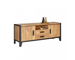 TV-Meubel Tilburg - MDF - Bruin - 161x65x45 cm (BxHxD)