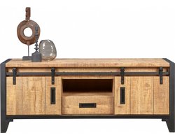 Tv Meubel Tilburg - MDF - Bruin - 161x68x48 cm (BxHxD)