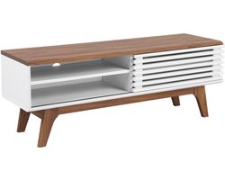 TV-meubel TOLEDO II Bruin/wit