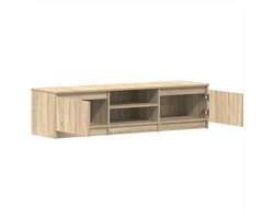 TV Meubel – TV Kast – TV Meubels – Media Kast – Entertainment Meubel – Sonoma Eiken Kleur – 140x40x35,5 cm – Hardhout