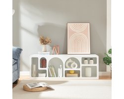 TV meubel Vågå 140x40x48 cm wit [en.casa]
