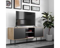 Tv-meubel Vibe 150cm - eik/zwart