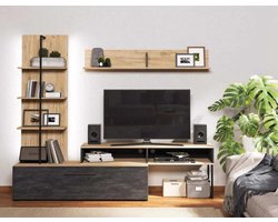 tv meubelset norway- compleet set- eikenhout
