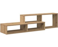 TV-stand | Tv-meubel | TV-kast | Televisiekast 120x25x28,5cm Bewerkt hout