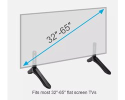 TV-standaardpoten - TV-voet - Tafelstandaard - Geschikt voor 32-65 inch