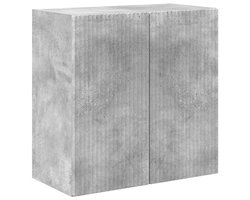 TV-wandkast | Tv-meubel | Televisiekast | Mediameubel Beton Grijs 59,5 x 31 x 60 cm Bewerkt hout