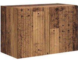 TV-wandkast | Tv-meubel | Televisiekast | Mediameubel Oud Hout 59,5 x 31 x 40 cm Bewerkt hout