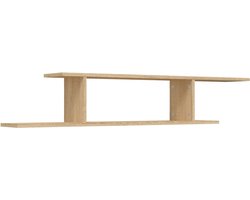 Tv-wandschap | Televisiekast | Tv-kast 125x18x23 cm bewerkt hout sonoma eikenkleurig