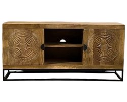 TV‑Meubel Naturel Hout – 150×40×60 cm – Modern Landelijk – Houten TV Kast