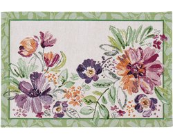 TWEE placemats Springtime - 32 x 48 cm - Sander placemat met bloemen